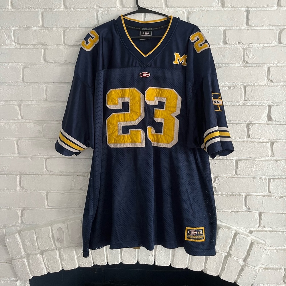 Vintage Michigan wolverines college colosseum football jersey size xxl